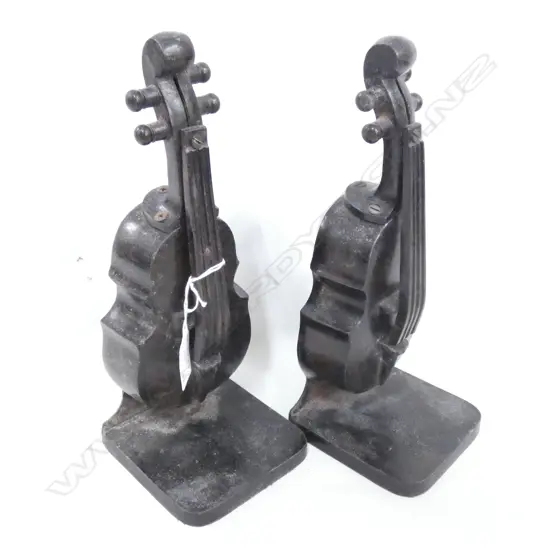 PR METAL VIOLIN BOOKENDS H.270mm 