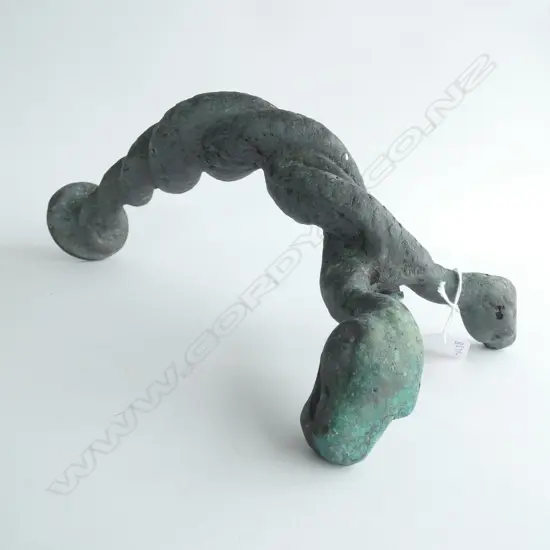ANTIQUE BRONZE DOUBLE SNAKE FOUNTAIN HEAD