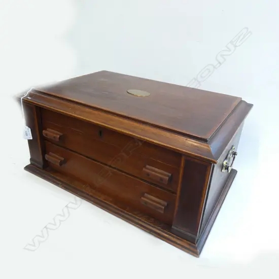 VINTAGE EMPTY CUTLERY CANTEEN W.490mm