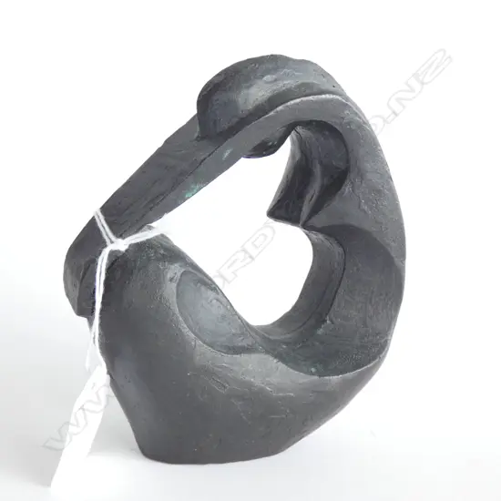 BRONZE ABSTRACT SCULPTURE OF WOMAN 