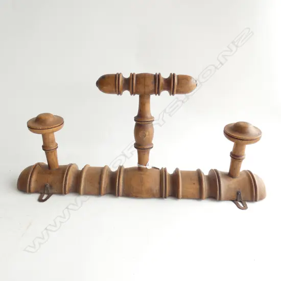 OLD FRENCH COAT & HAT WALL HANGER L.430mm