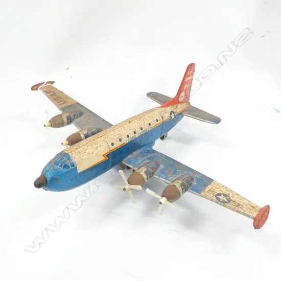 VINTAGE PUSH .N' GO TOY PLANE 435 X 330MM SOME LIGHT RUST TO PAINT