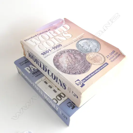 2 COLLECTORS CATALOGUES - WORLD COINS / WORLD PAPER MONEY 