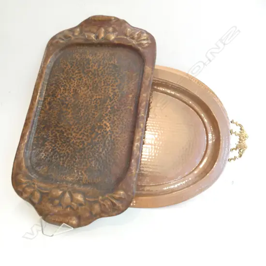 3 COPPER TRAYS L.660mm