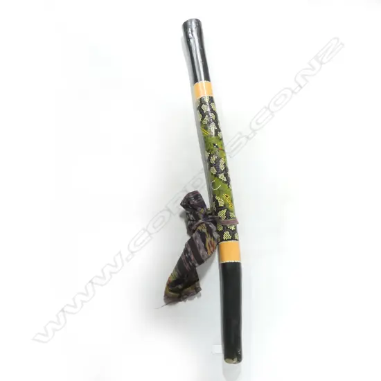 ABORIGINAL DIDGEREDOO - HAND PAINTED WITH TRADITIONAL DESIGNS L. 1260MM