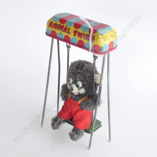 TIN PLATE WIND UP TOY ANIMAL SWING H. 180MM