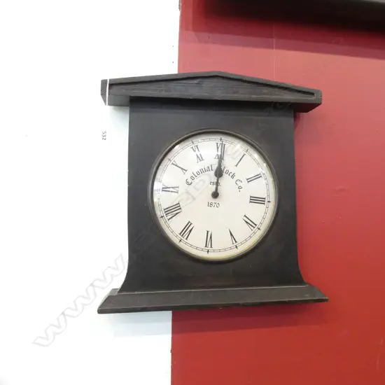 REPRO 'COLONIAL CLOCK CO' CLOCK H.350mm