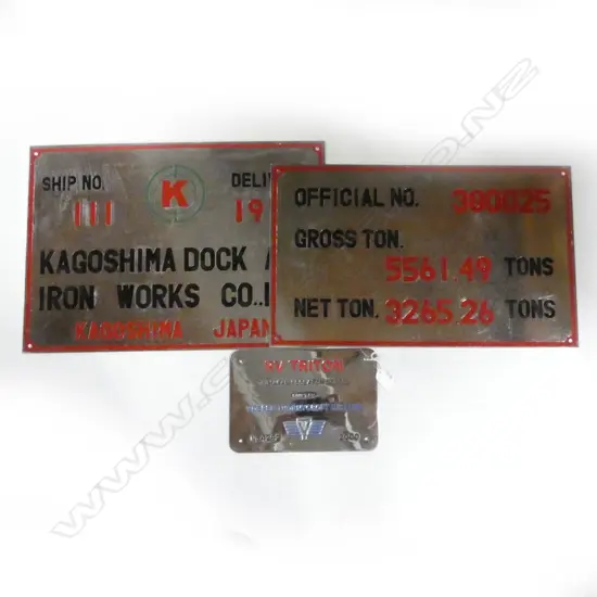 3 METAL NAUTICAL THEMED PLAQUES LARGEST 500 X 350MM