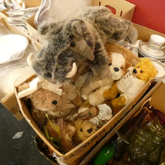 BOX LOT ASST. TEDDIES 