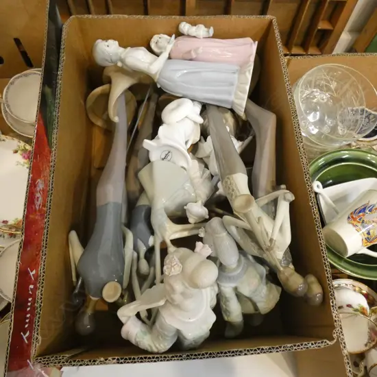 BOX LOT ASST. FIGURINES