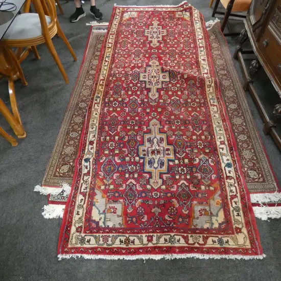 HAND KNOTTED PERSIAN ZANJAN CARPET 3930 X 1150 MM