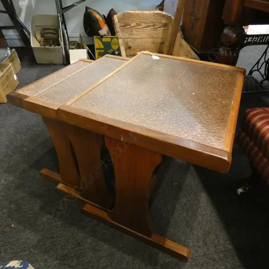 3 G PLAN NESTING TABLES BEATEN TOP FINISH