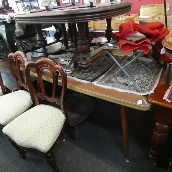 1970S DINING TABLE SAPELE WISHBONE BASE 1515 x 910 x 725mm