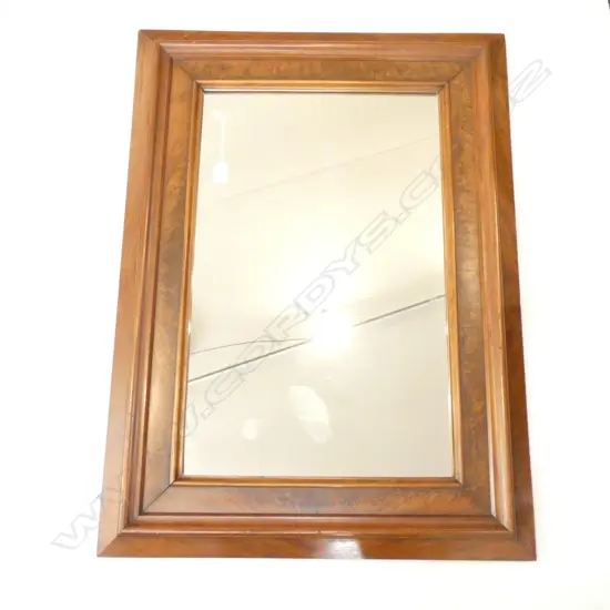 MAHOGANY FRAMED MIRROR H 970 MM