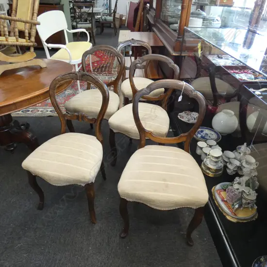 6 BALLOON BACK CHAIRS 