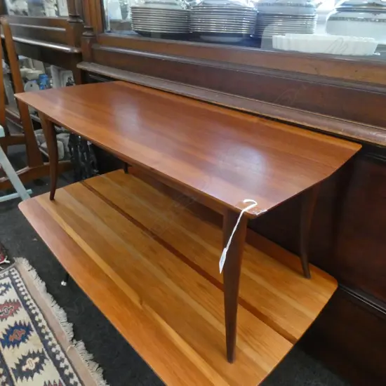 1970s COFFEE TABLE SOLID SAPELE 825 x 470 x 380mm