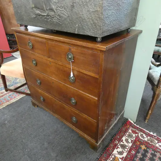 OAK CHEST OF DRAWERS...