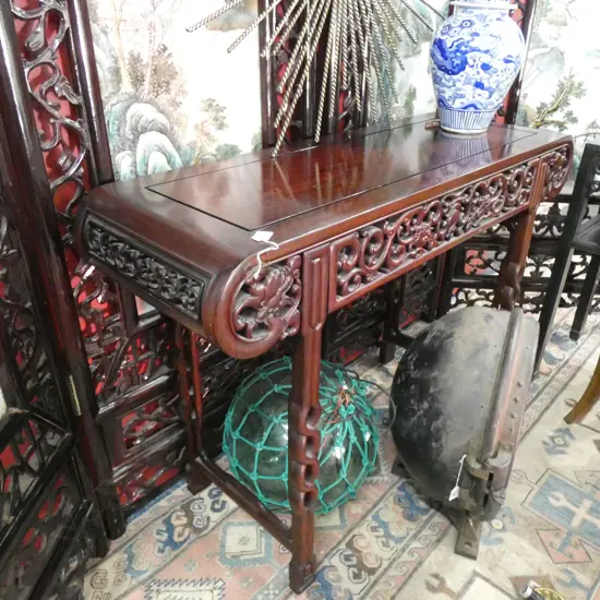 ORIENTAL ROSEWOOD HALL TABLE 1200 X 4415 X 850MM
