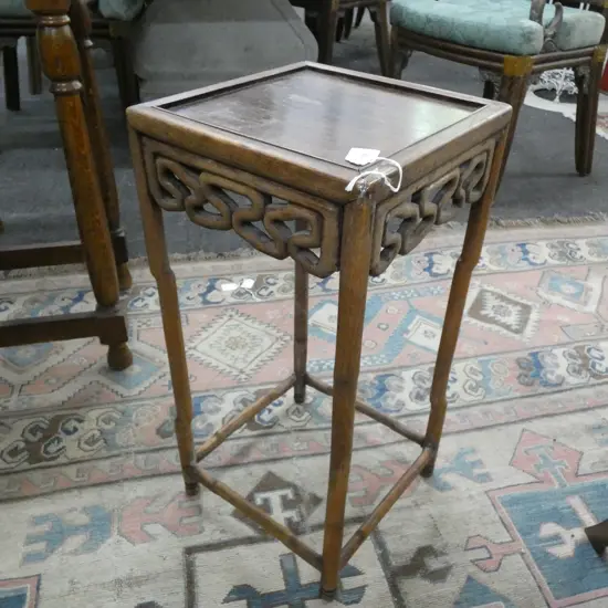 CARVED ORIENTAL SIDE TABLE H.565mm