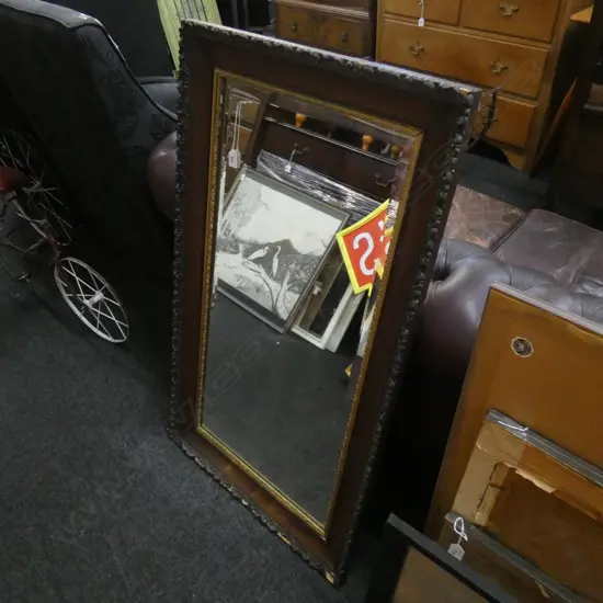 FRAMED BEVELLED MIRROR 630x1080mm