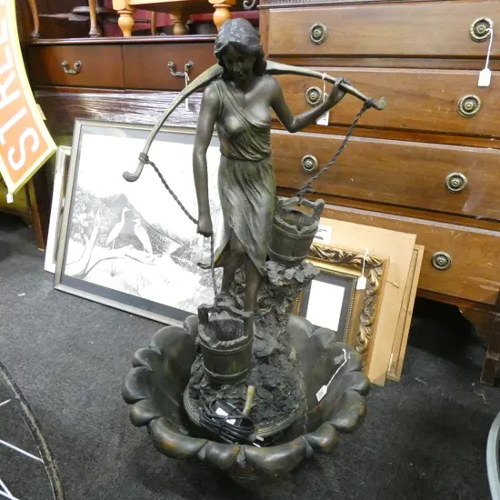 LARGE ART NOUVEAU STYLE WATER FOUNTAIN H. 980MM