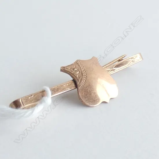 9CT BAR BROOCH 2.5 gms