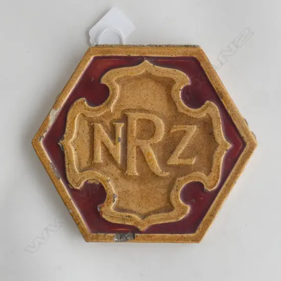 NZ RAILWAYS TILE H.170mm W. 180mm