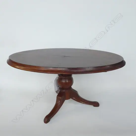 MAHOGANY VICTORIAN STYLE DOLLS DINING TABLE L.280mm