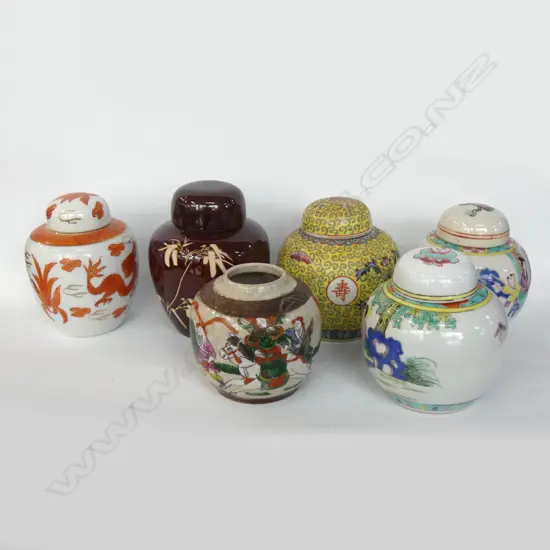 6 ASST SM GINGER JARS
