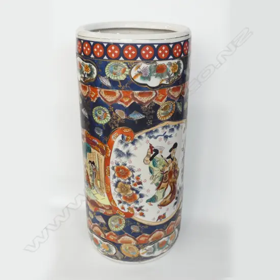 LGE ORIENTAL PORCELAIN UMBRELLA HOLDER H.460mm AF