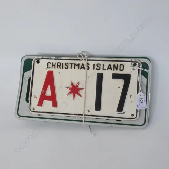 4 COLORADO NUMBER PLATES + 1 CHRISTMAS ISLAND