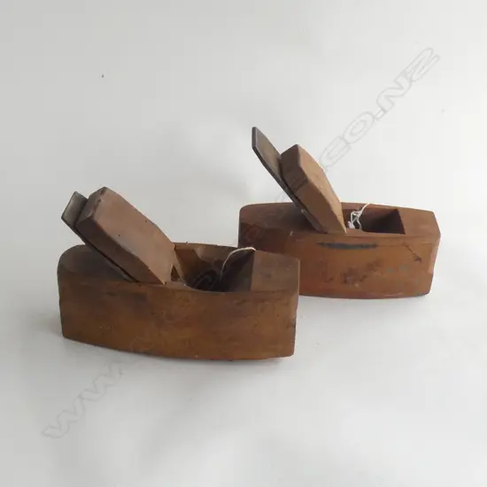 2 VINTAGE WOODEN BLOCK PLANES L.200mm
