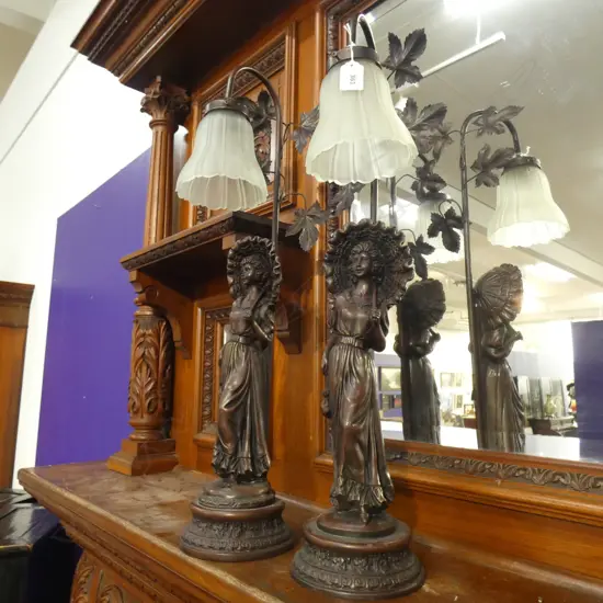 PR RESIN FIGURE LAMPS H.650mm