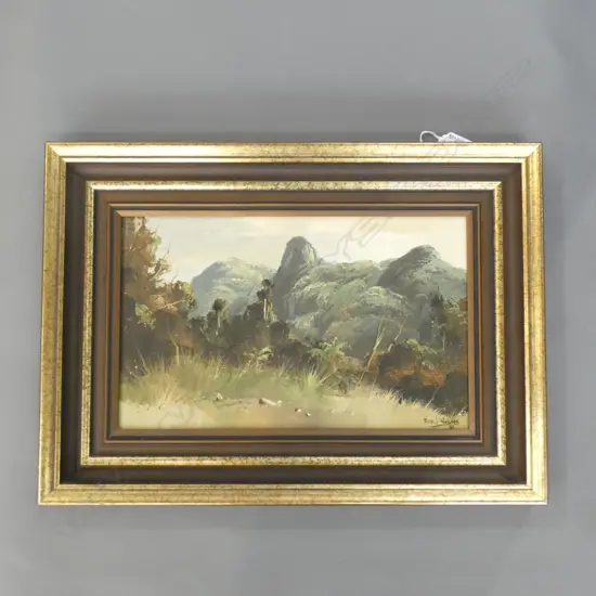 PETER J WALLERS - FROM THE KOPU ROAD - CORAMANDEL H.200 x W. 335mm.