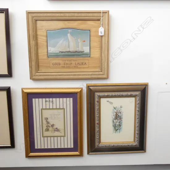 3 ASST FRAMED PRINTS  220 x 285mm.