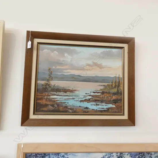 F. R. LUCKMAN OIL LANDSCAPE '84 345 x 440mm