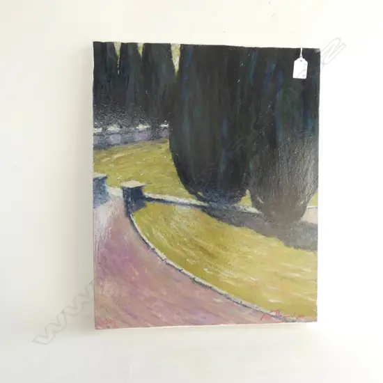 MAX THOMSON OIL ON CANVAS 'DP11-17' , SIGNED & DATED 2017. 505 x 405mm