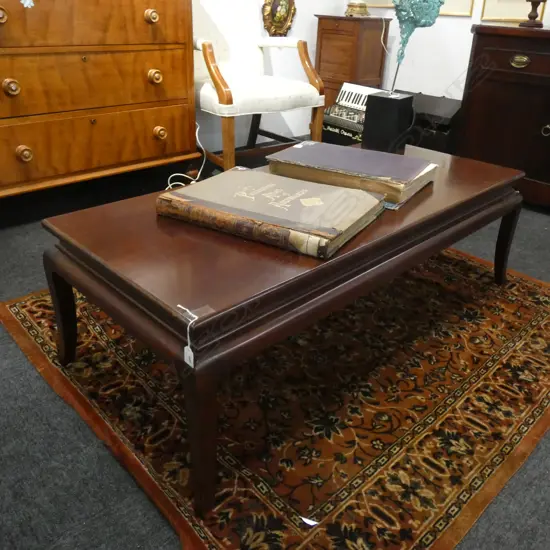 PATRICK STEEL DESIGN MAHOGANY COFFEE TABLE...