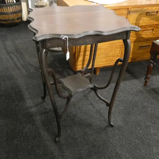 SQUARE SCALLOPED SIDE TABLE SQ 510mm.