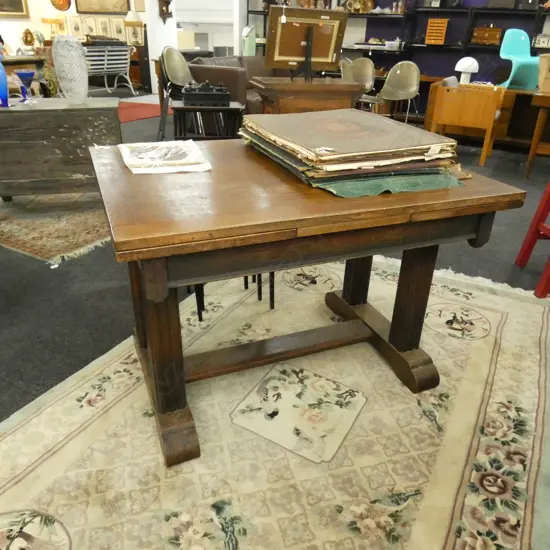 20s OAK DINING TABLE 1065 x 830 x 740mm...