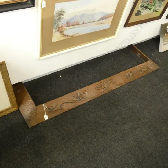 HANDWORKED COPPER ARTS & CRAFTS MOVEMENT FIRE FENDER L 1400