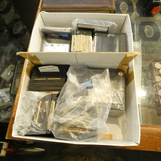 BOX OF GLASS NEGATIVES