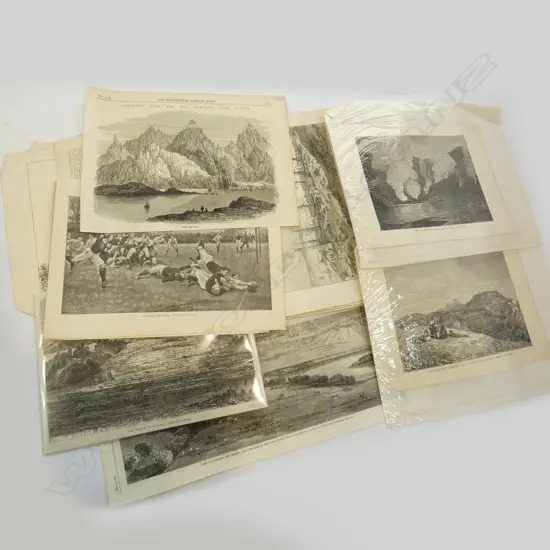 COLLECTION 19thC NZ ENGRAVINGS