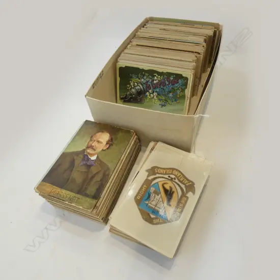 BOX LOT ASST. ANTIQUE POST CARDS
