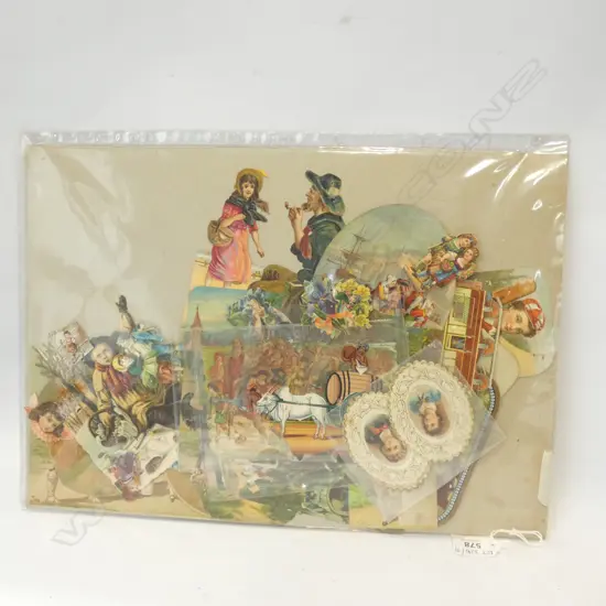 ASST. EARLY 20thC CHILDRENS SCRAP BOOK PIECES