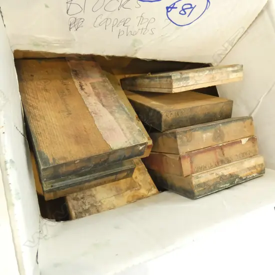 BOX LOT WOOD BLOCKS, NZ SCENES