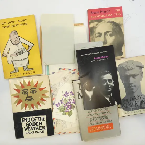BOOKS & CORRESPONDENCE EX BRUCE MASON