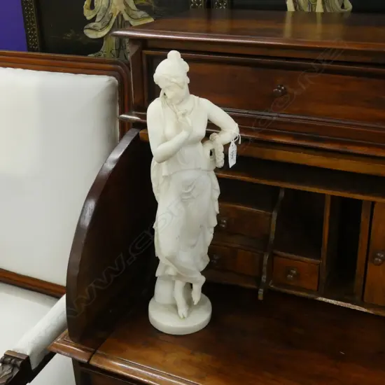 WHITE GRECIAN LADY FIGURE H.440mm A.F