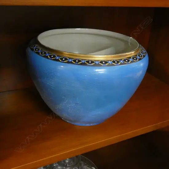 WINDSOR ART WARE BLUE JARDINERE H.185mm