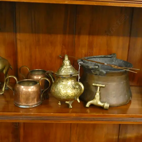 COPPER POT & CONTENTS